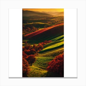 Sunset In The Hills Canvas Print