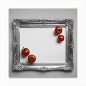 Framed Tomatoes Canvas Print