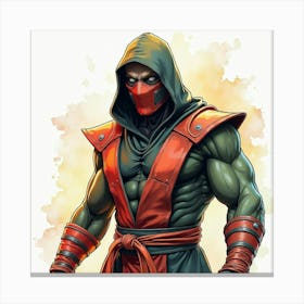 Mortal Kombat Ninja Fighter Concept Art (206) Canvas Print