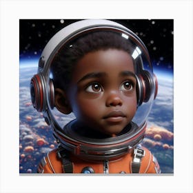 Little Astronaut Canvas Print