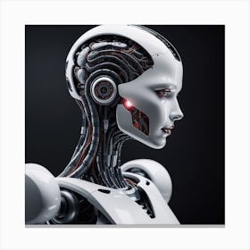 Female Robot 3d Illustration Canvas Print