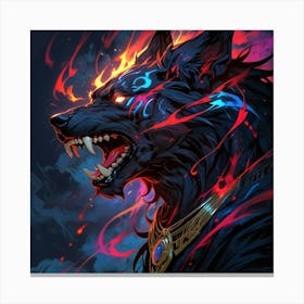 Demon Wolf Canvas Print