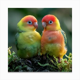 Lovebirds 19 Canvas Print