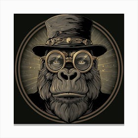 Steampunk Gorilla 20 Canvas Print