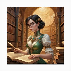 The Young Librarian 79 Canvas Print