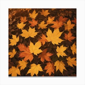 Autumn Leaves Photo Canvas Print