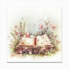 Open Book Canvas Print