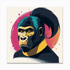 Gorilla Portrait Canvas Print