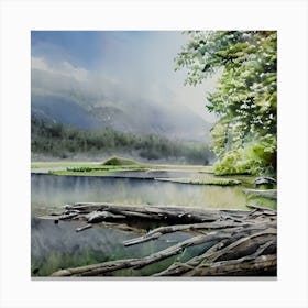 Serene Landscape Canvas Print