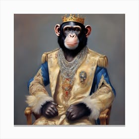 King Chimp 1 Canvas Print