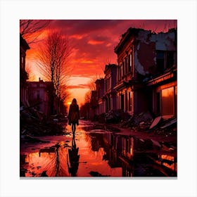 Sunset In The City 1 Canvas Print