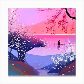 Asian Landscape Painting Canvas Print