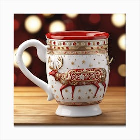 Reindeer Mug 1 Canvas Print