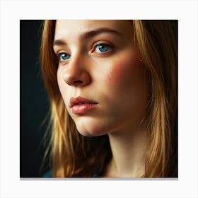 Portrait Of A Young Woman 6 Canvas Print