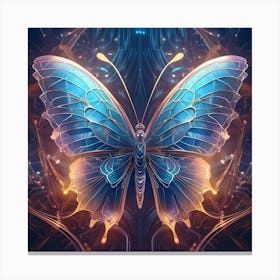 Abstract Butterfly Canvas Print