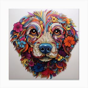 Colorful Dog Canvas Print