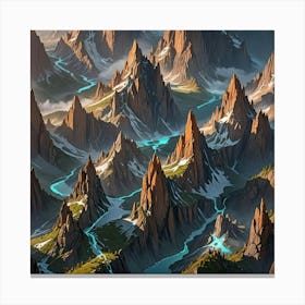 Mountain Landscape 16 Canvas Print