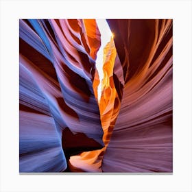 The walls of the canyon 8 Canvas Print