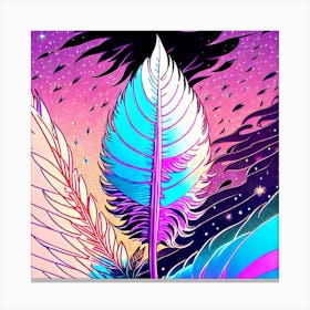 Feathers In Space 1 Canvas Print