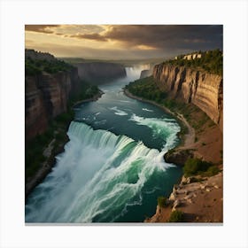 Niagara Falls At Sunset Canvas Print