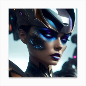 Futuristic Woman Canvas Print