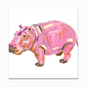 Hippopotamus 03 1 Canvas Print
