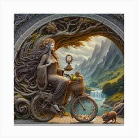 Cycle Canvas Print