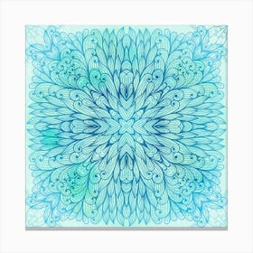 Hand Drawn Floral Mandala 07 1 Canvas Print