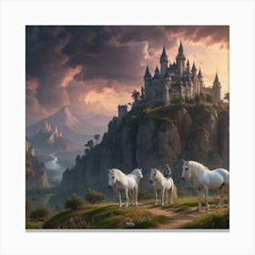 Cinderella'S Castle Canvas Print