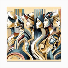 Abstract Of Women Canvas Print