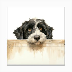 Dog In The Woods Canvas Print