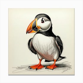 Puffin 16 Canvas Print