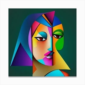 Cubist Woman Canvas Print