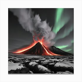 Iceland'S Volcano Canvas Print