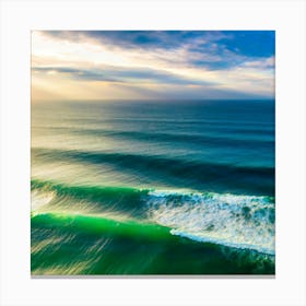 Sunrise Over The Ocean Canvas Print