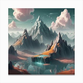 Mountain Landscape 35 Canvas Print