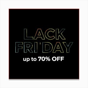 Black Friday Sell Post Templates Design (7) Canvas Print