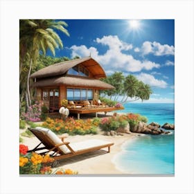 Beach House 5 Canvas Print