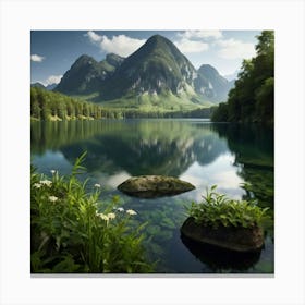 Mountain Lake Canvas Print