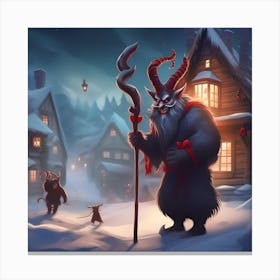 Christmas Demons Canvas Print