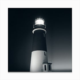 Lighthouse At Night 1 Canvas Print