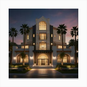 California Villa Canvas Print