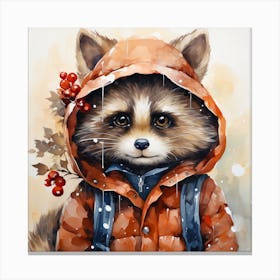 Raccoon Canvas Print