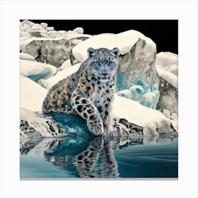 Snow Leopard Canvas Print