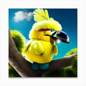 Yellow big bird Canvas Print