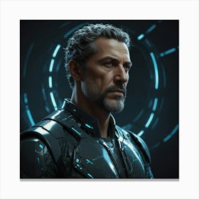 Man In Futuristic Suit Canvas Print