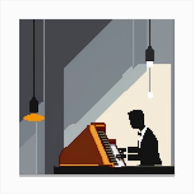 Piano Player 1 Canvas Print