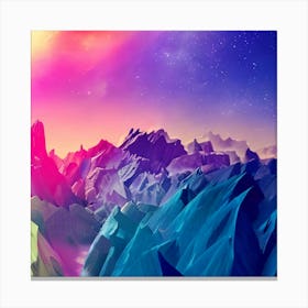 Abstract Mountain Landscape 1 Canvas Print