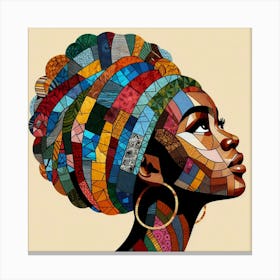 African Woman Portrait Canvas Print