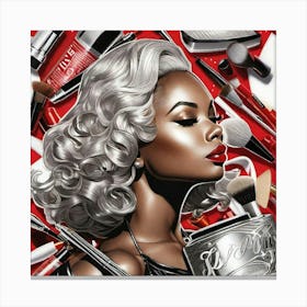 'Makeup Artist' Canvas Print